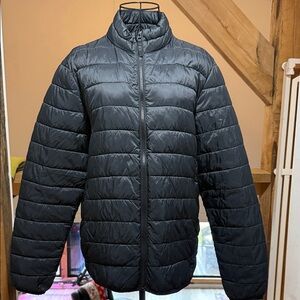 Old Navy Men's Black Puffer Jacket